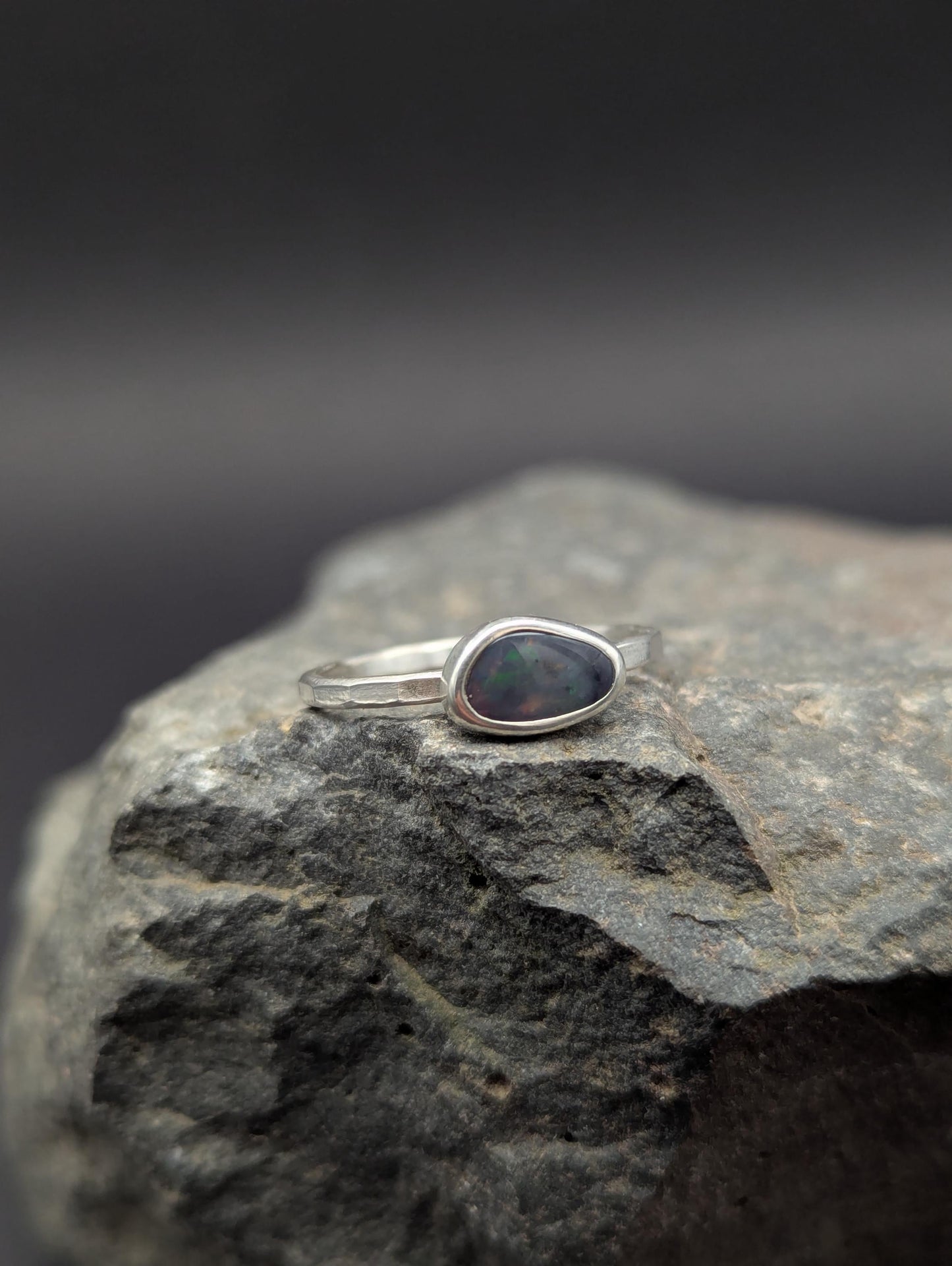 Lightning Ridge Opal Ring - Size 9.25