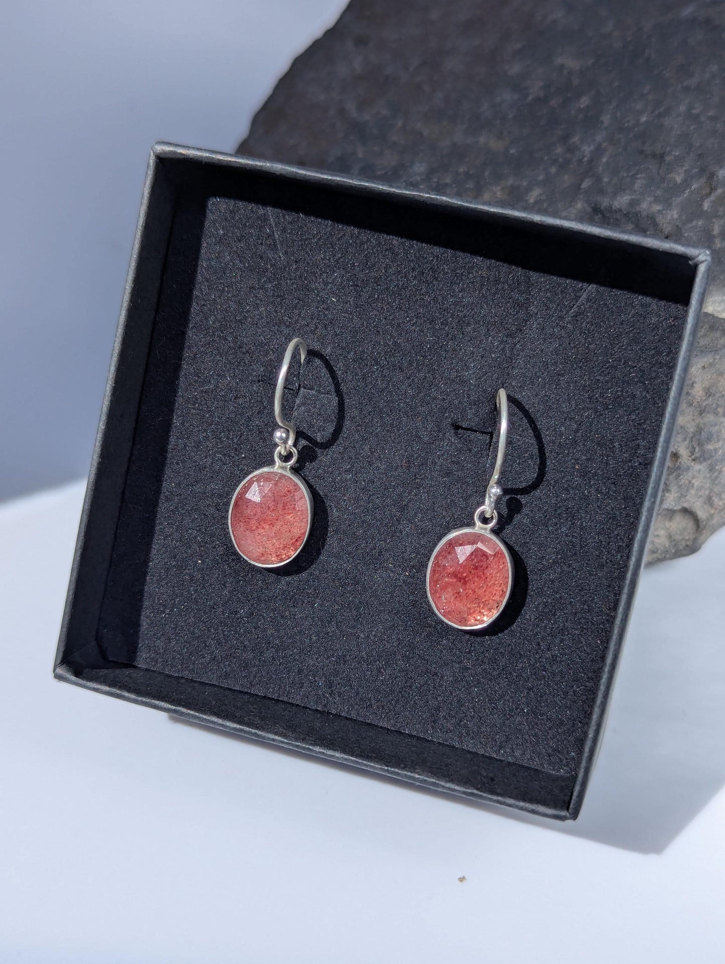 Strawberry Quartz Earrings