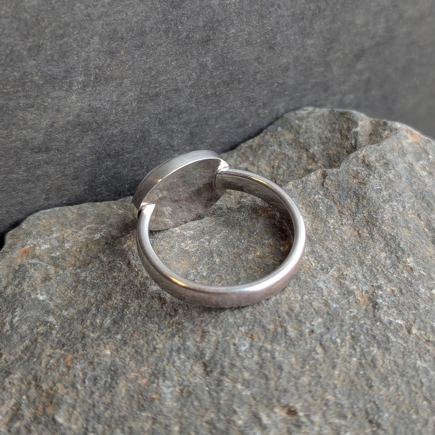 Rainbow Moonstone Ring - Size 8.5