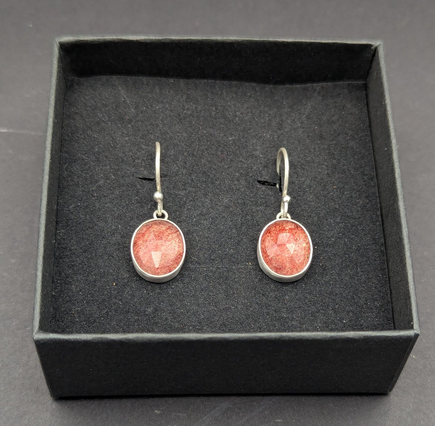 Strawberry Quartz Earrings
