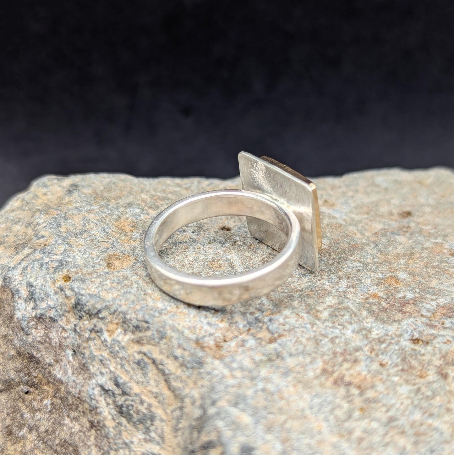 Dendritic Agate Ring -  Size 6