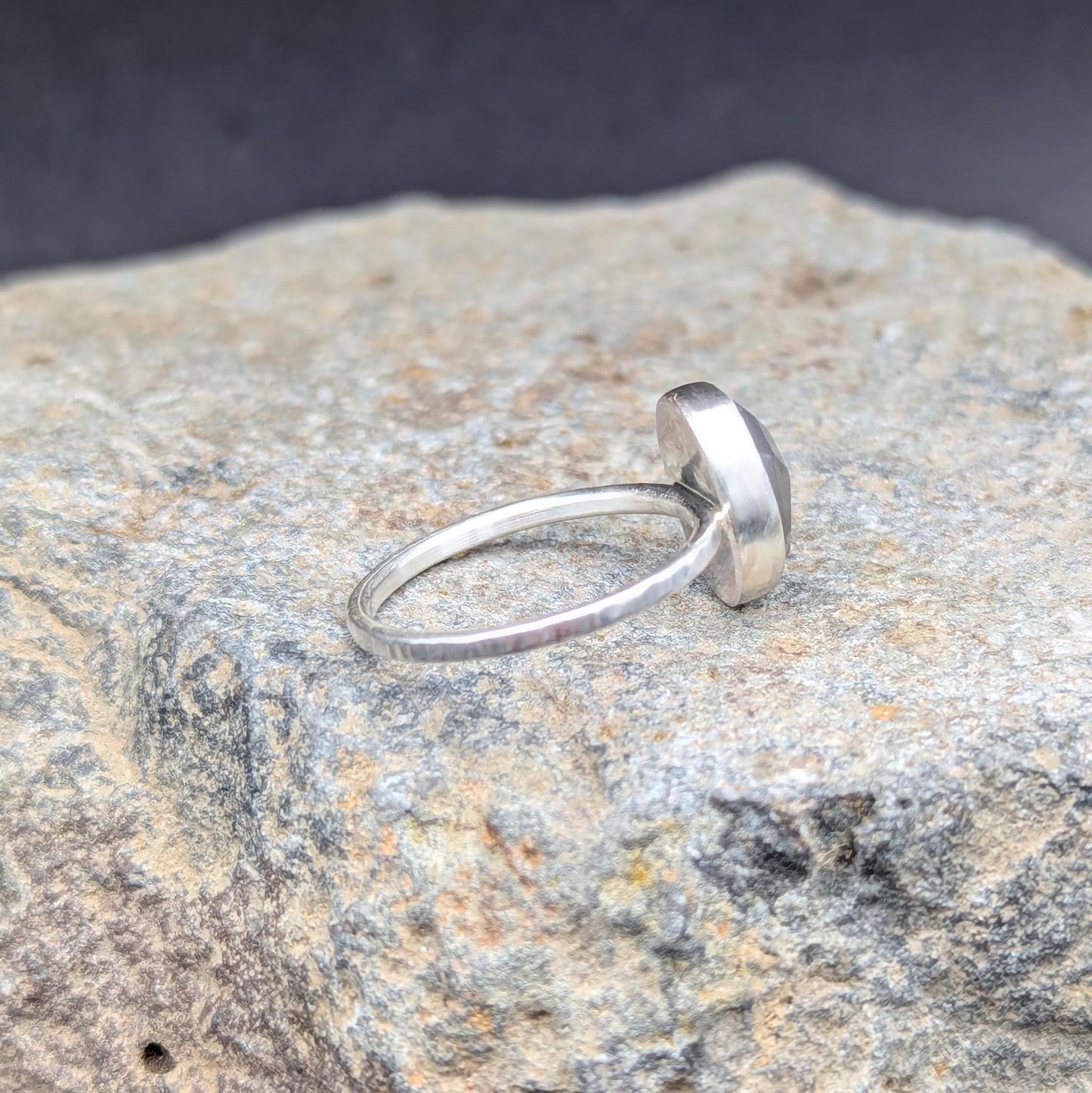 Gray Moonstone Ring - Size 7