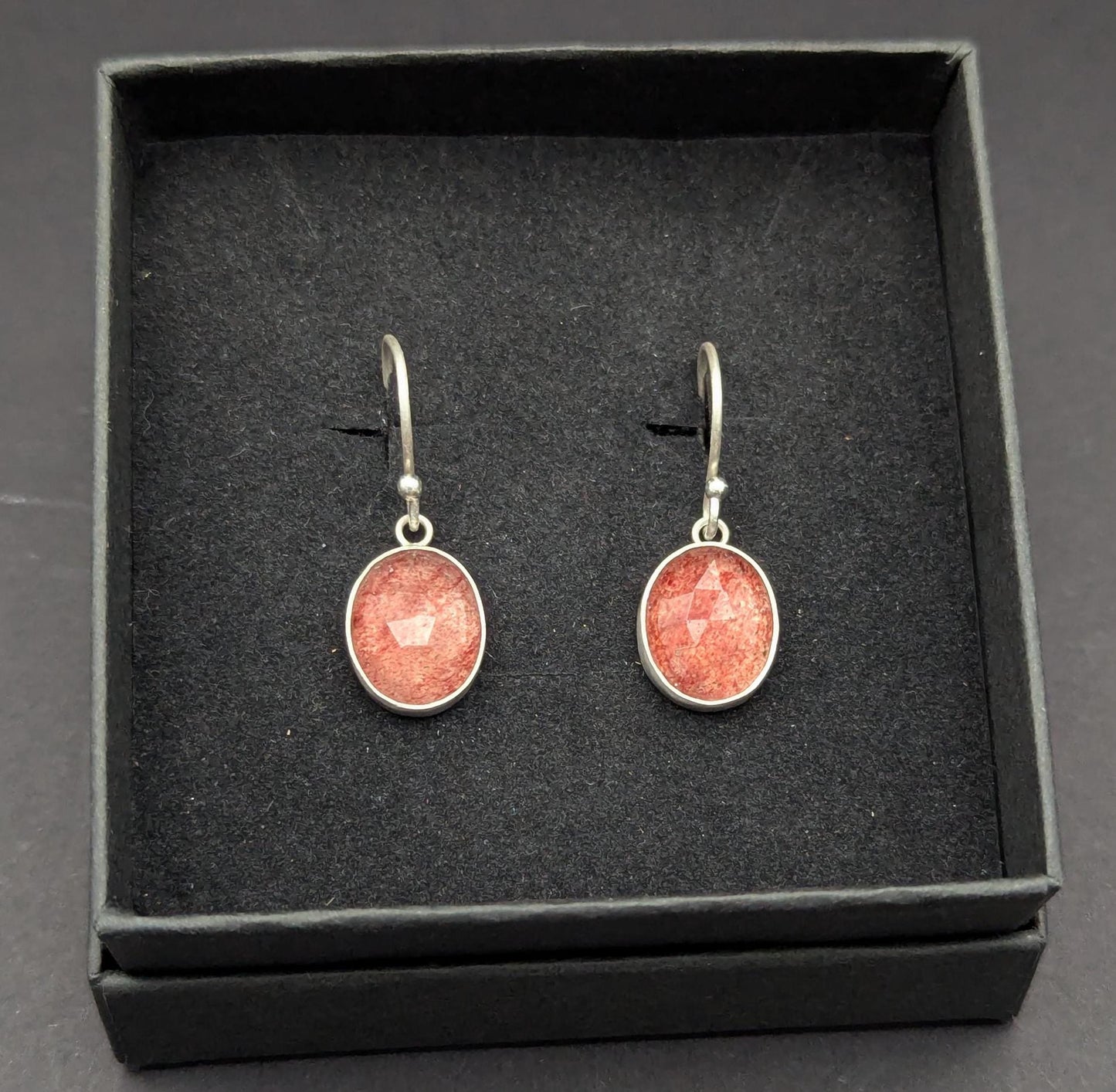 Strawberry Quartz Earrings