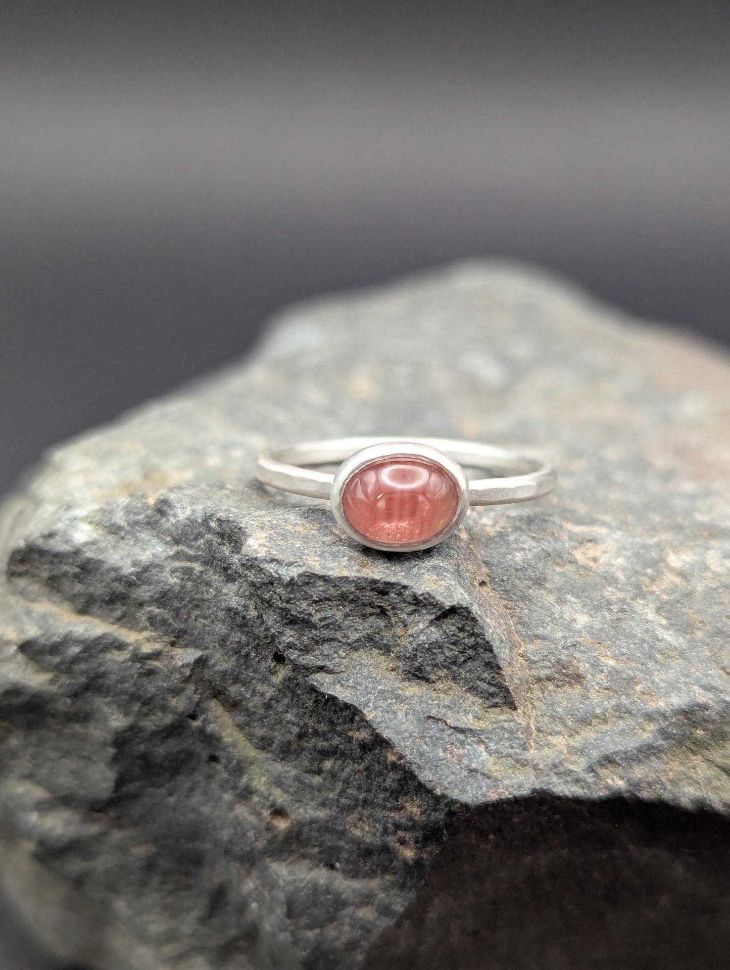 Shimmering Oregon Sunstone Ring - Size 9.25