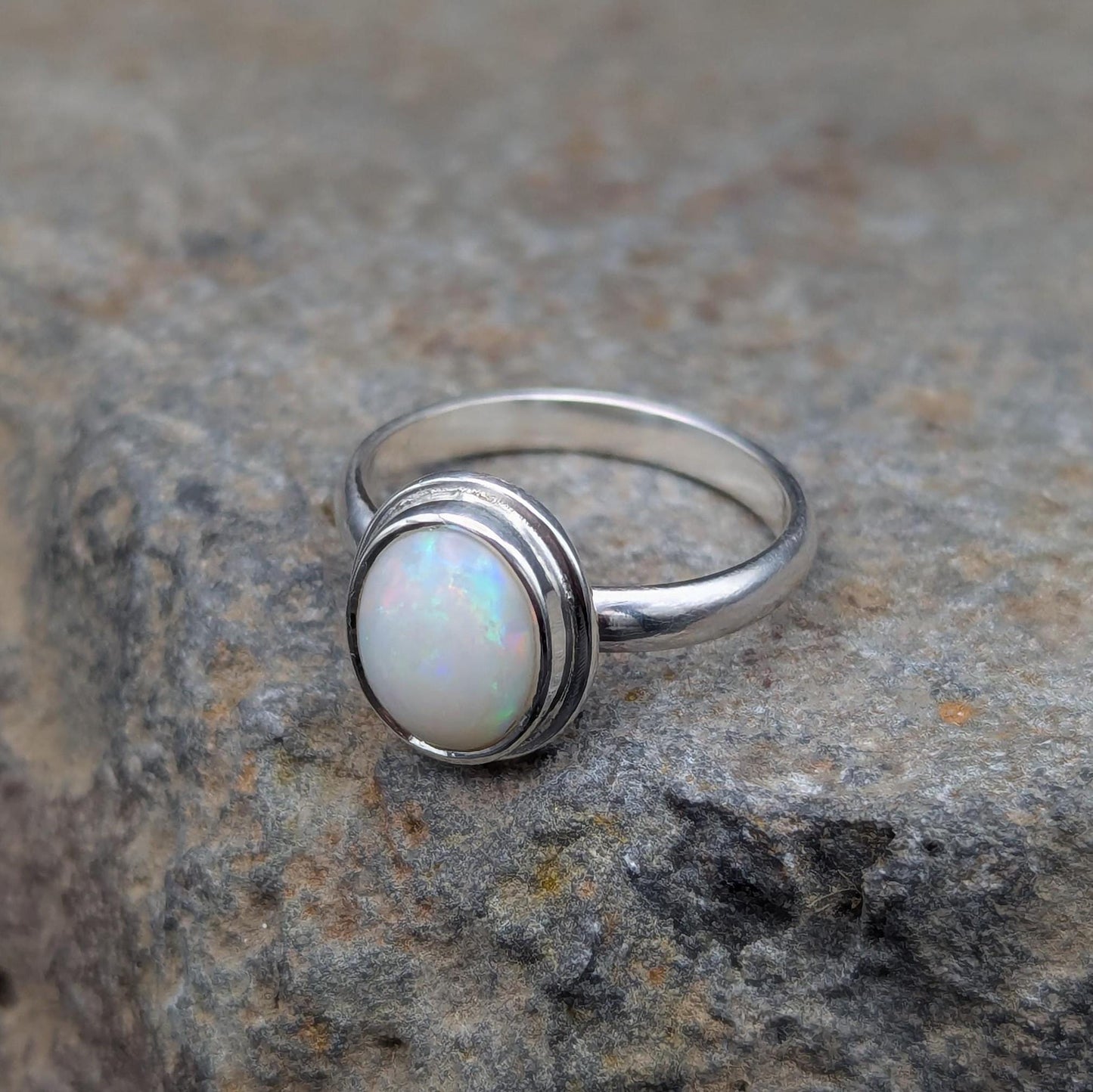 Australian Opal Ring - Size 5