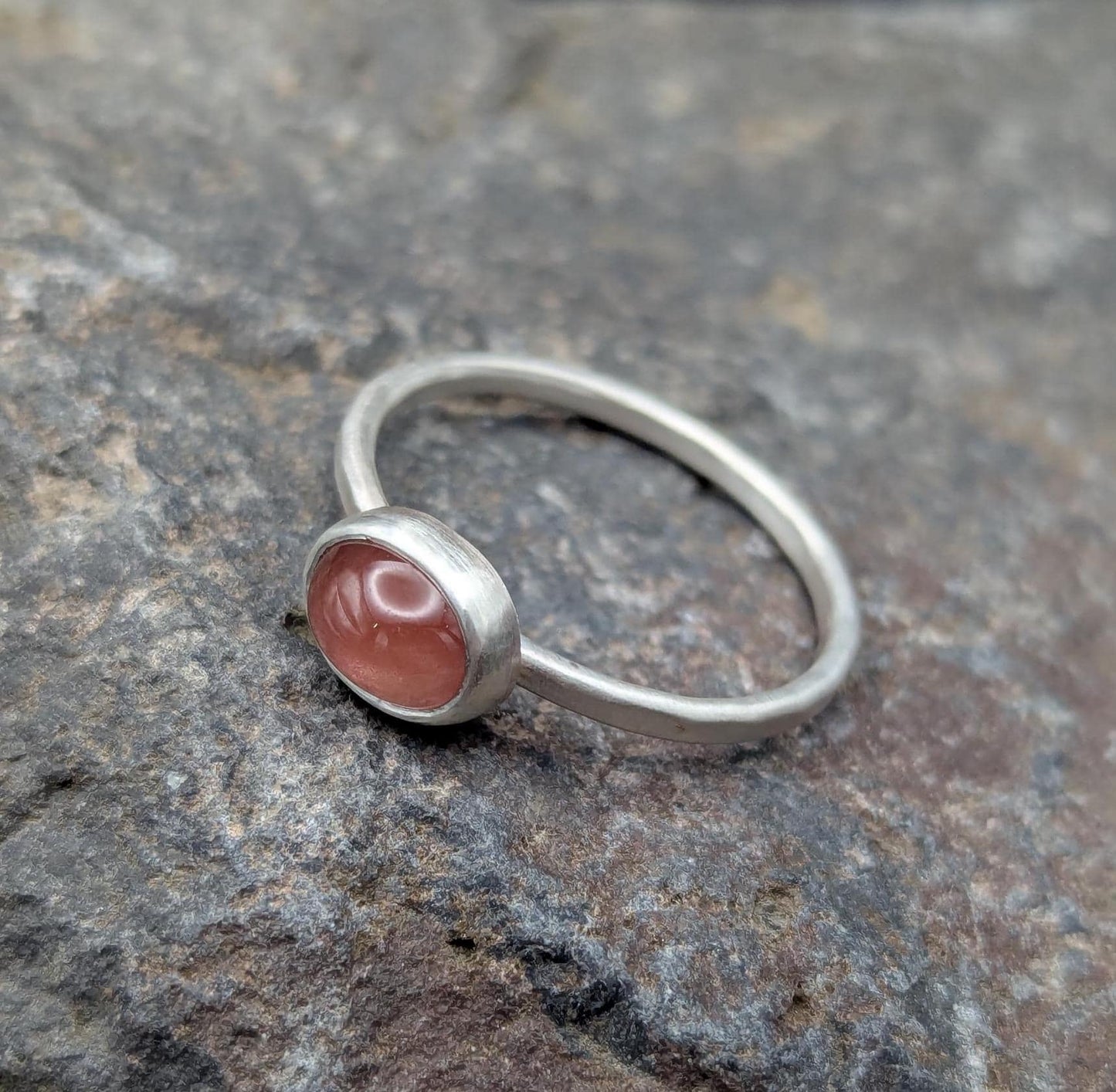 Shimmering Oregon Sunstone Ring - Size 9.25