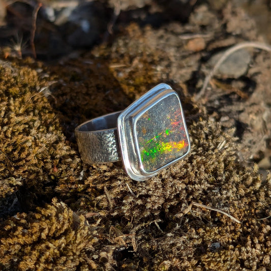 Australian Boulder Opal Ring - Size 9