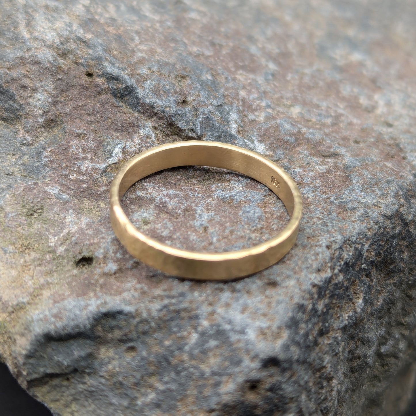 Textured 18 Karat Gold Ring