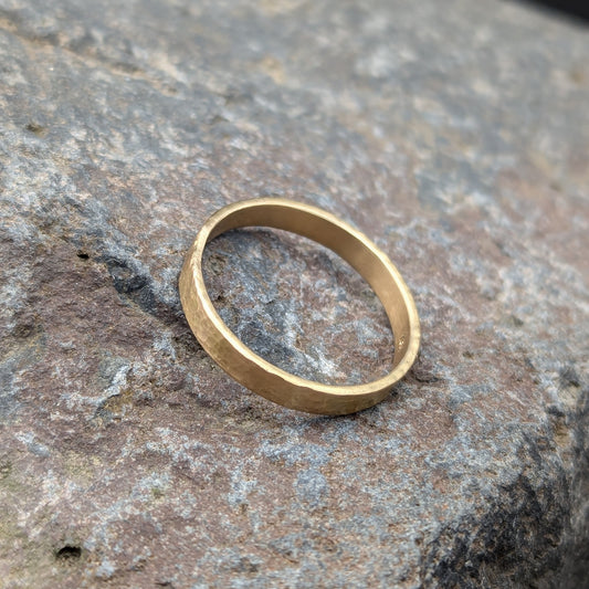 Textured 18 Karat Gold Ring