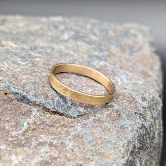 Textured 18 Karat Gold Ring