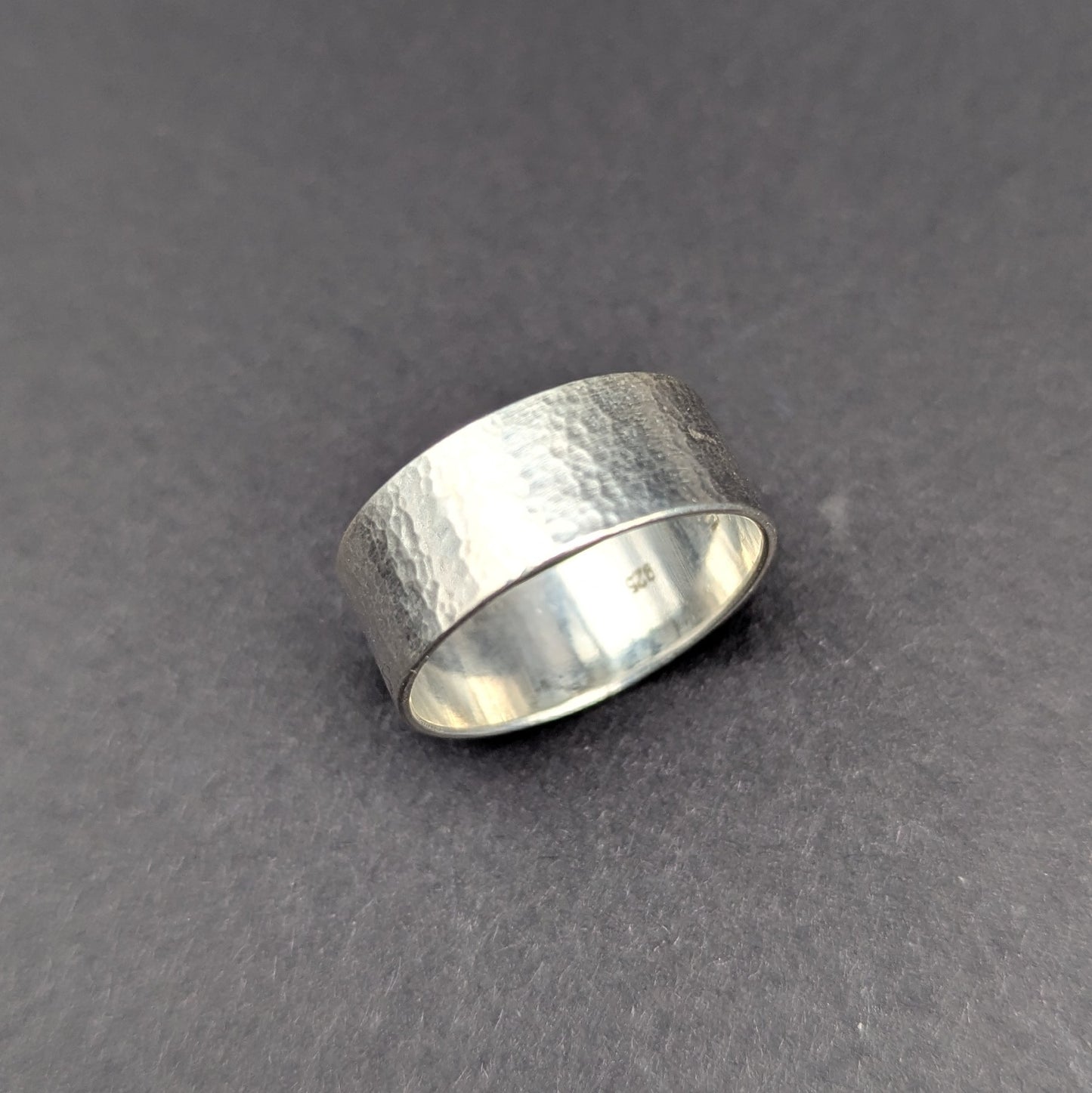 Wide textured ring