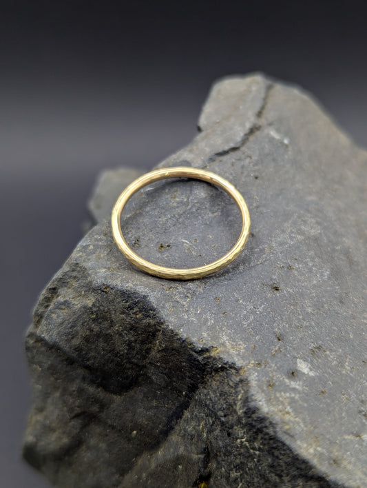 Solid 18 Karat Gold Stacker