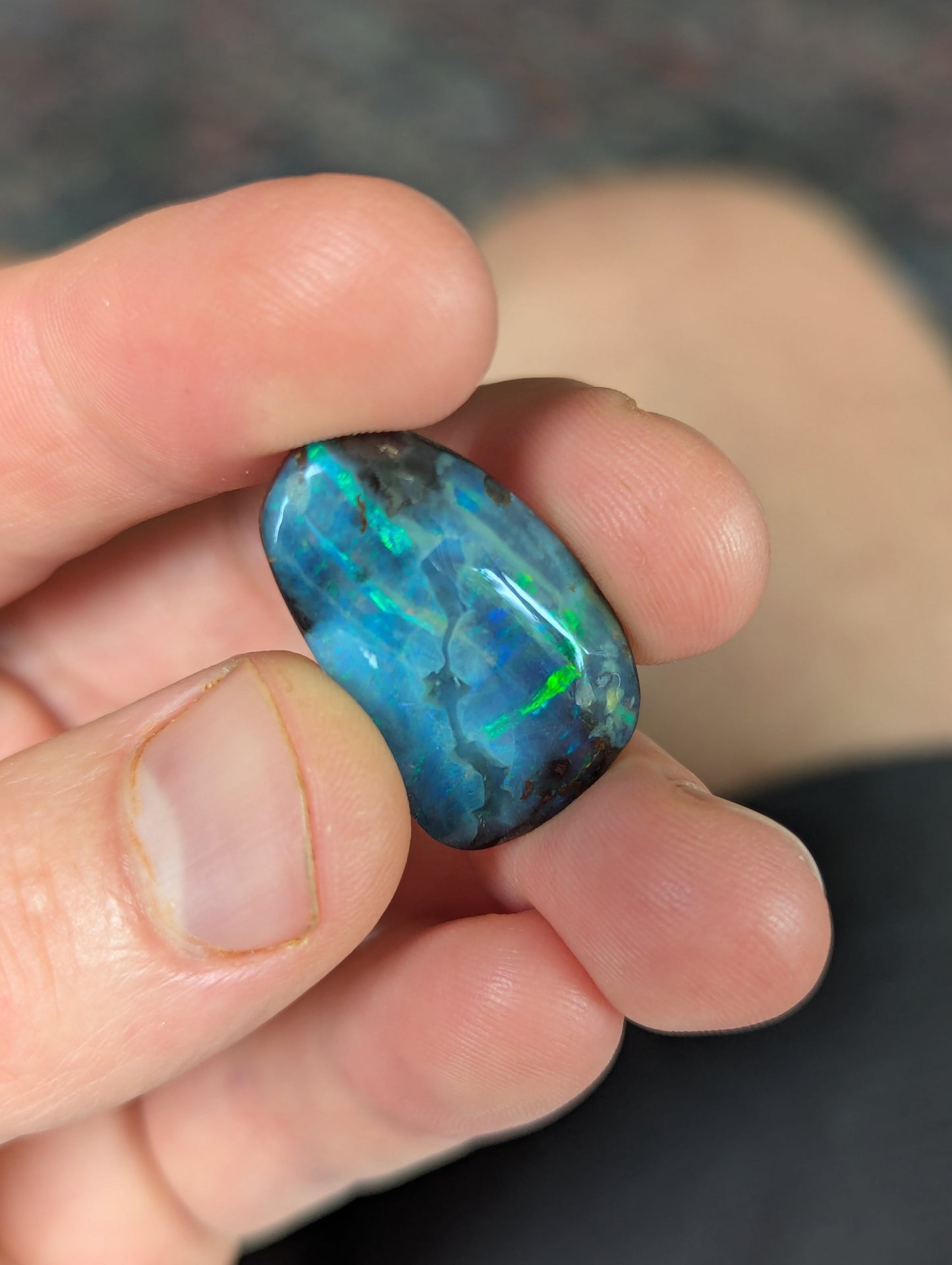 Australian Boulder Opal Polished Stone