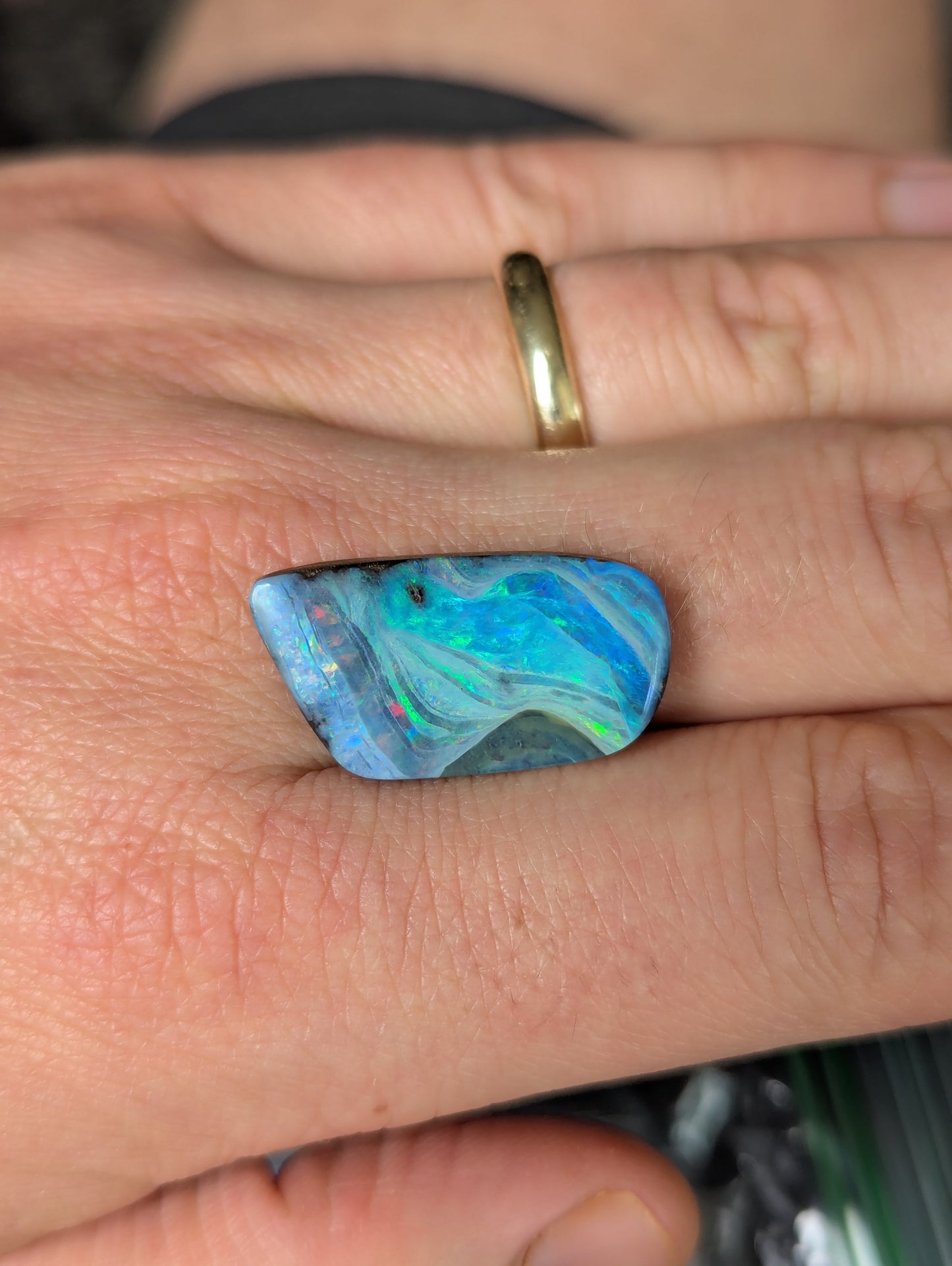 Australian Boulder Opal Polished Stone