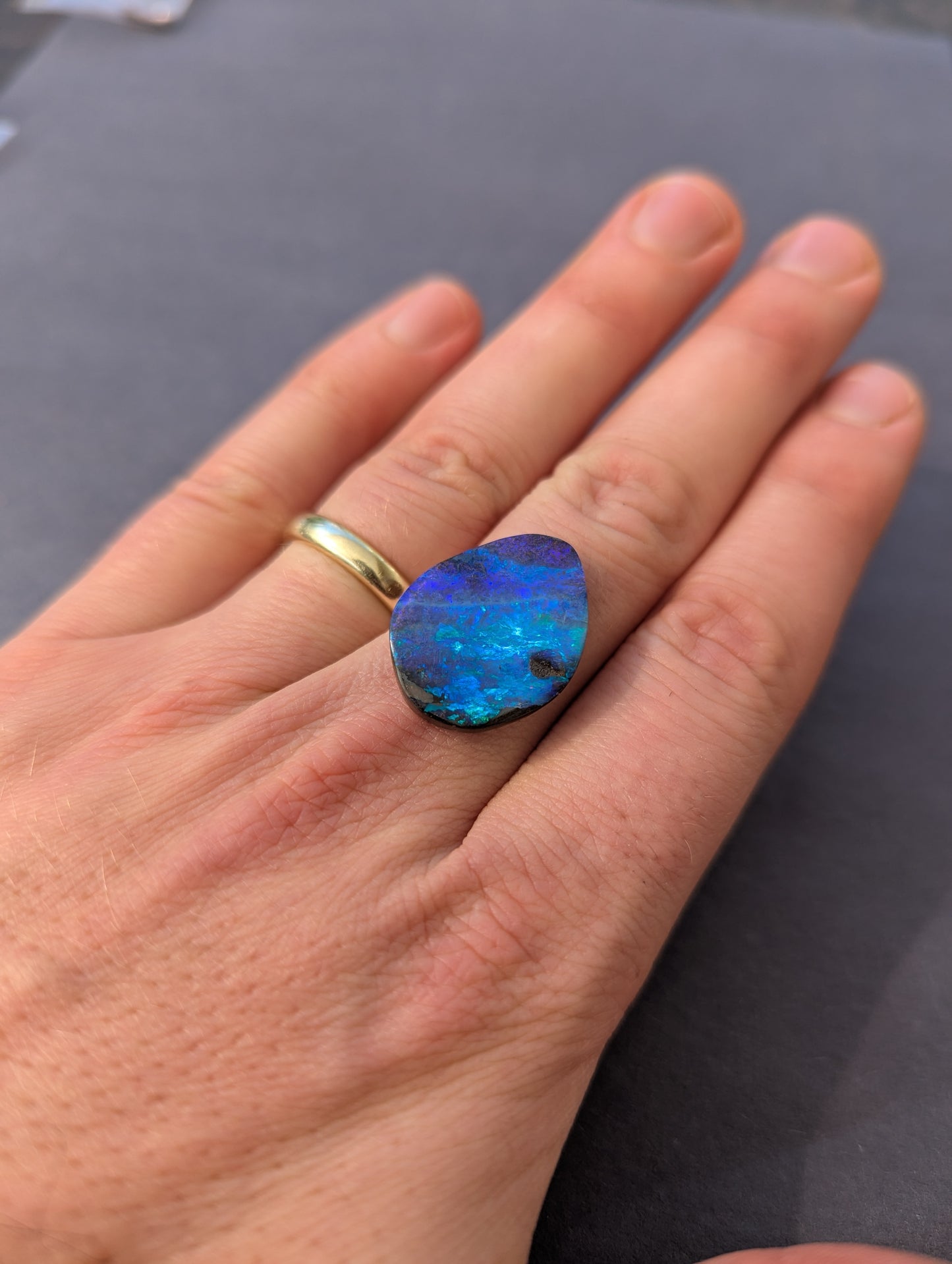 Australian Boulder Opal Polished Stone