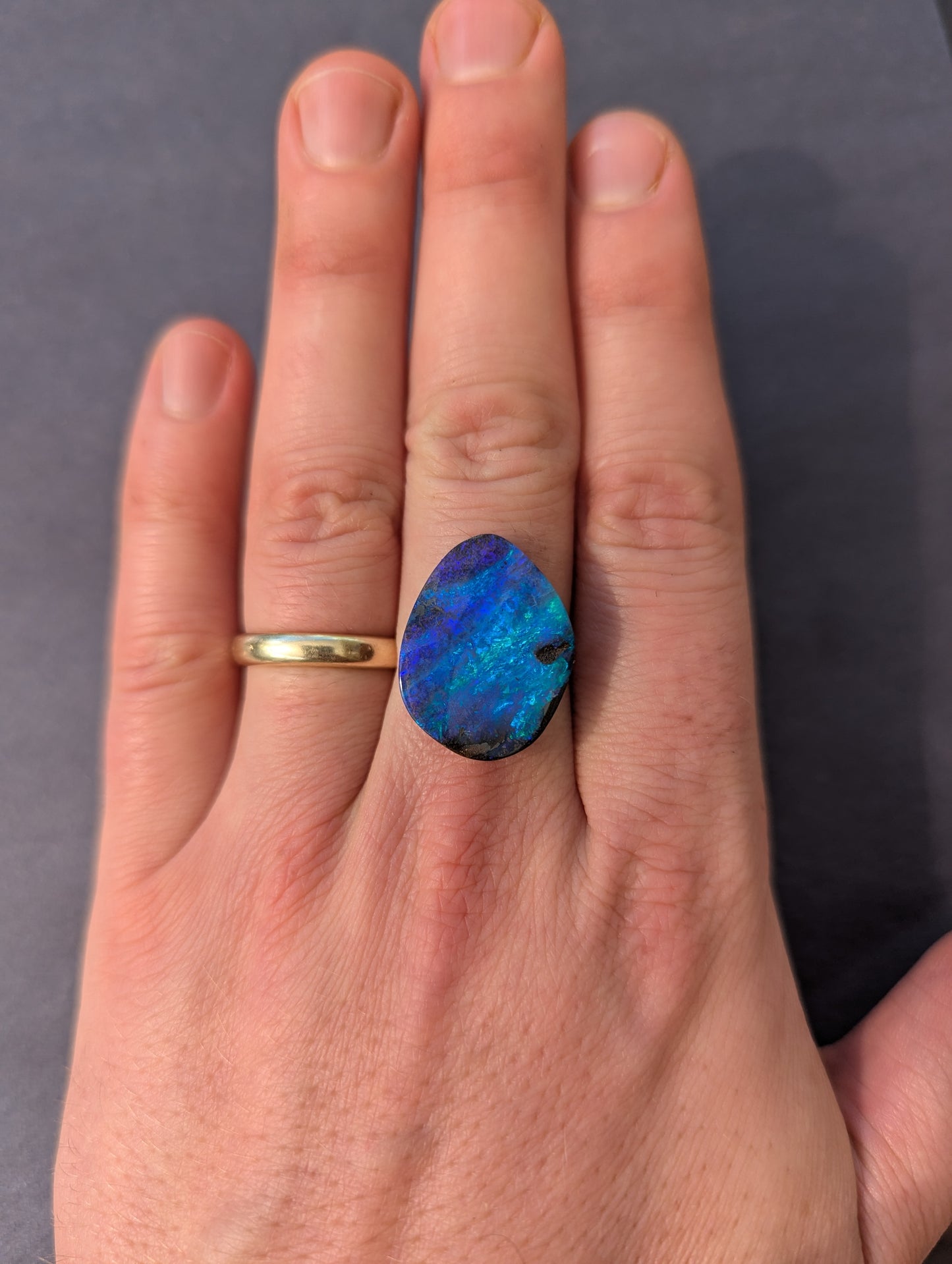 Australian Boulder Opal Polished Stone