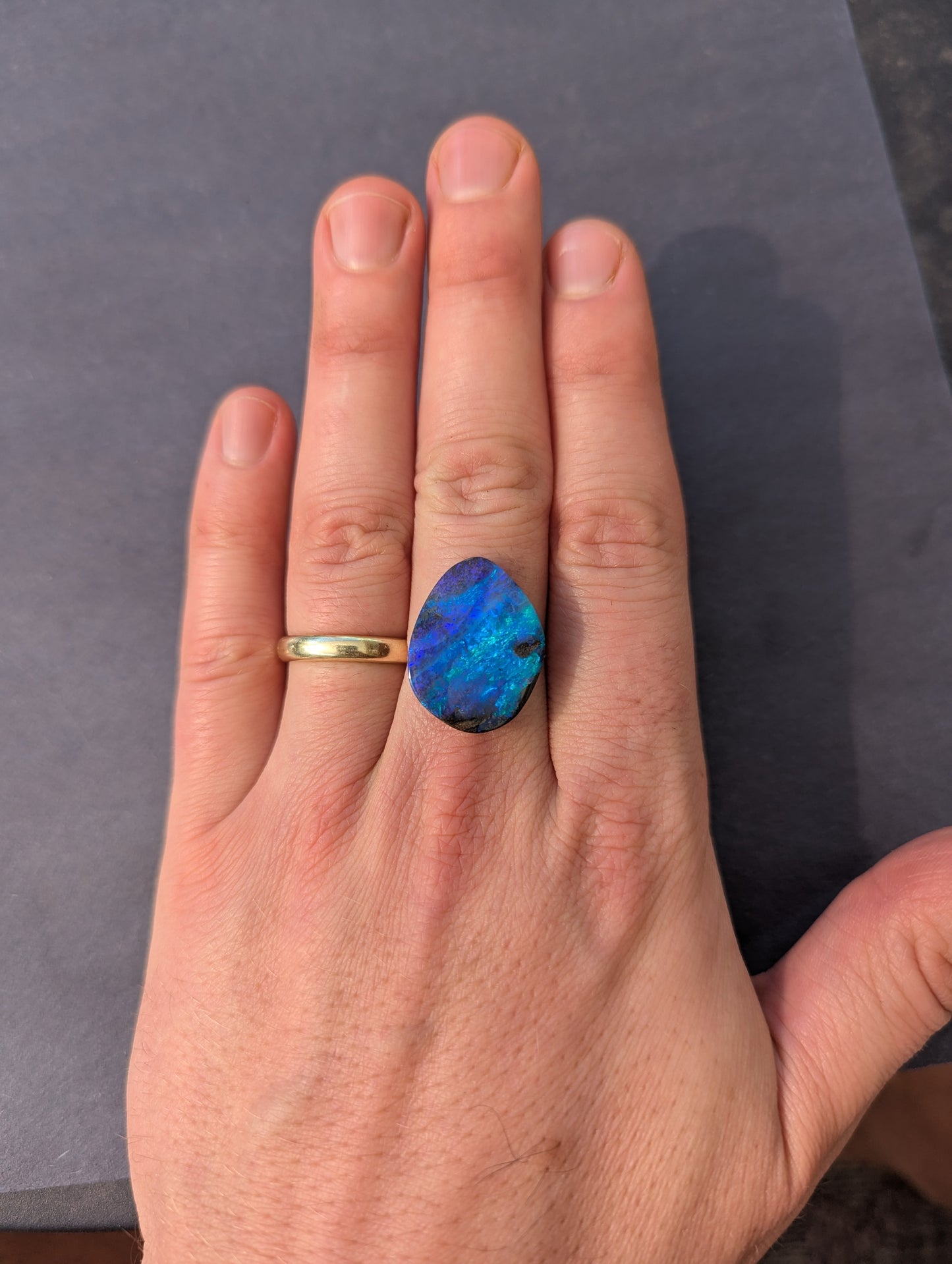 Australian Boulder Opal Polished Stone