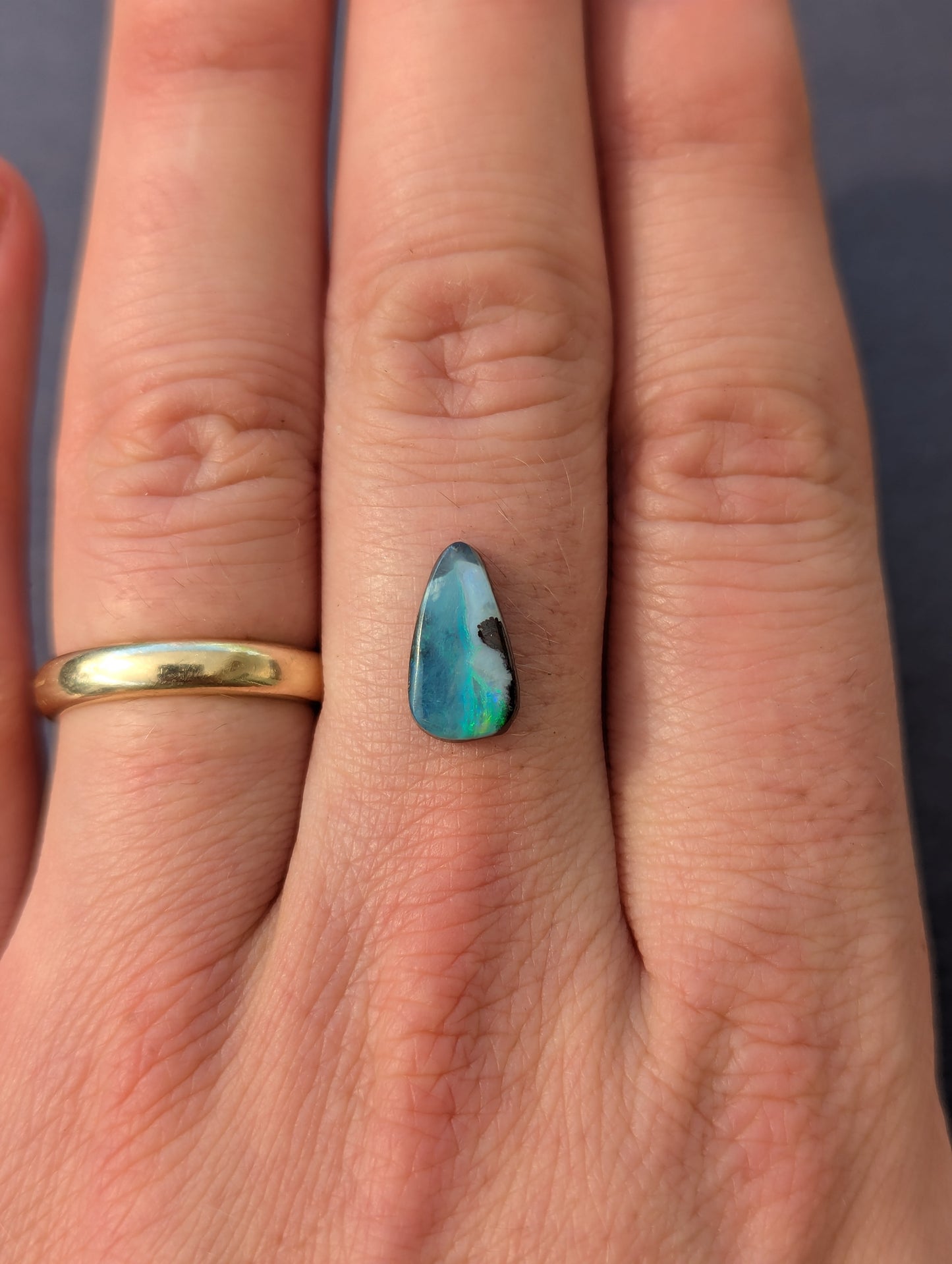 Australian Boulder Opal Cut Stone