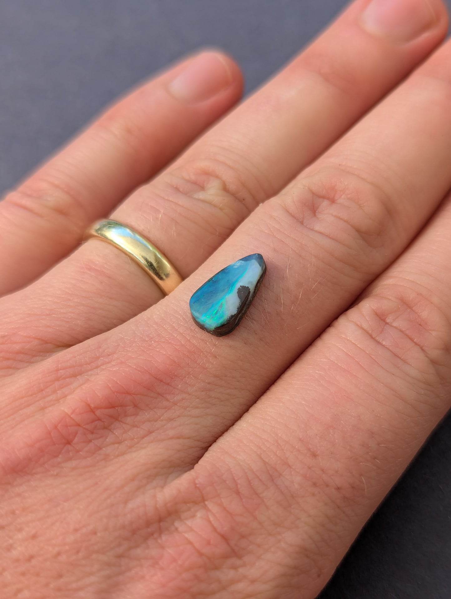 Australian Boulder Opal Cut Stone