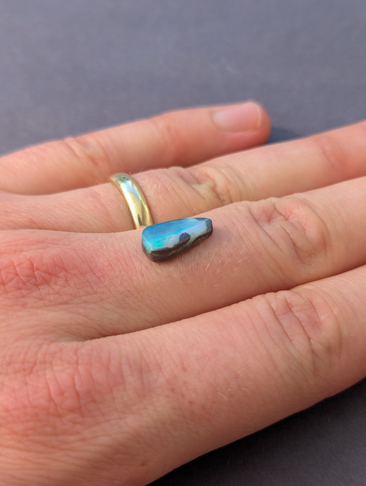 Australian Boulder Opal Cut Stone