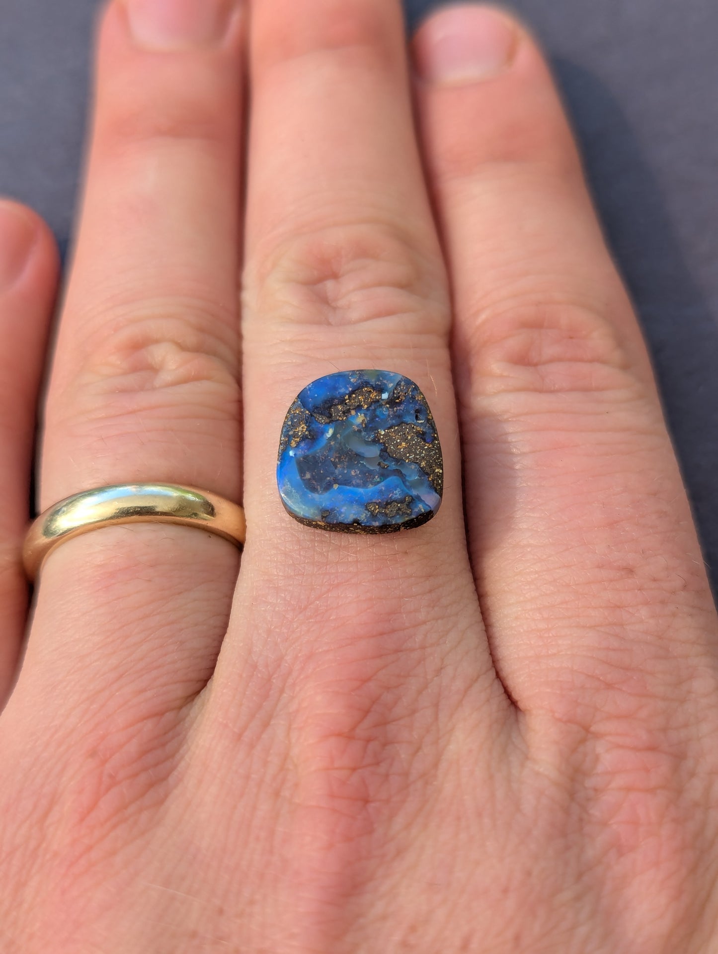 Australian Boulder Opal Cut Stone