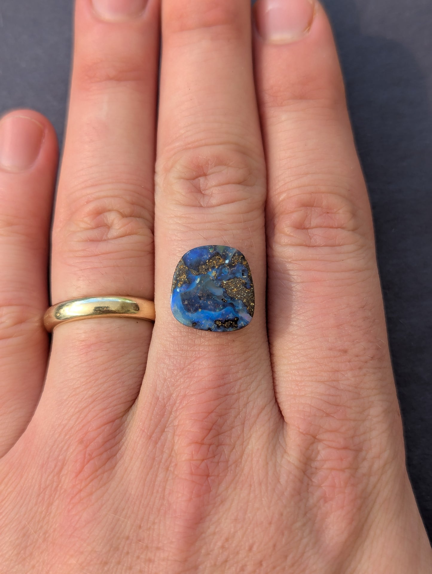 Australian Boulder Opal Cut Stone