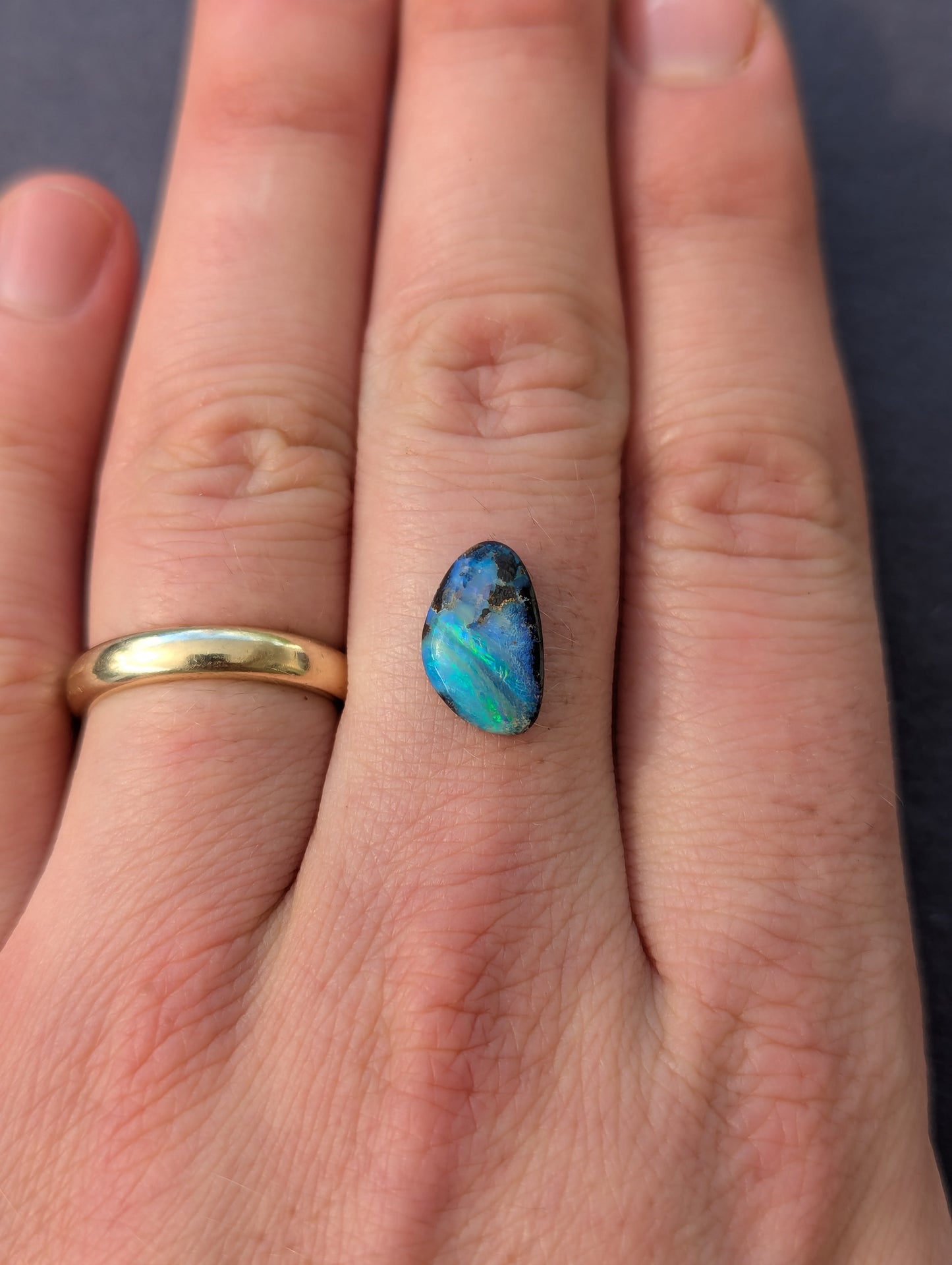 Australian Boulder Opal Polished Stone