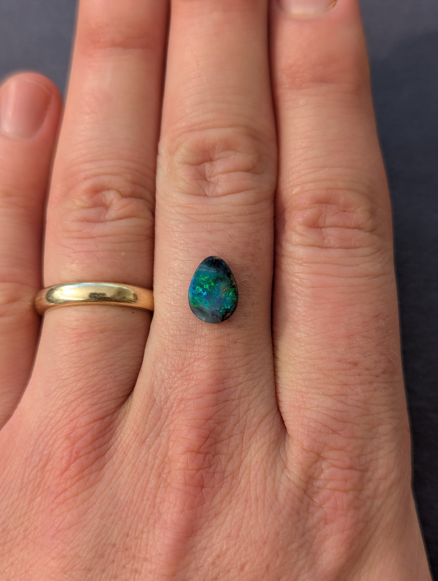 Australian Boulder Opal Cut Stone