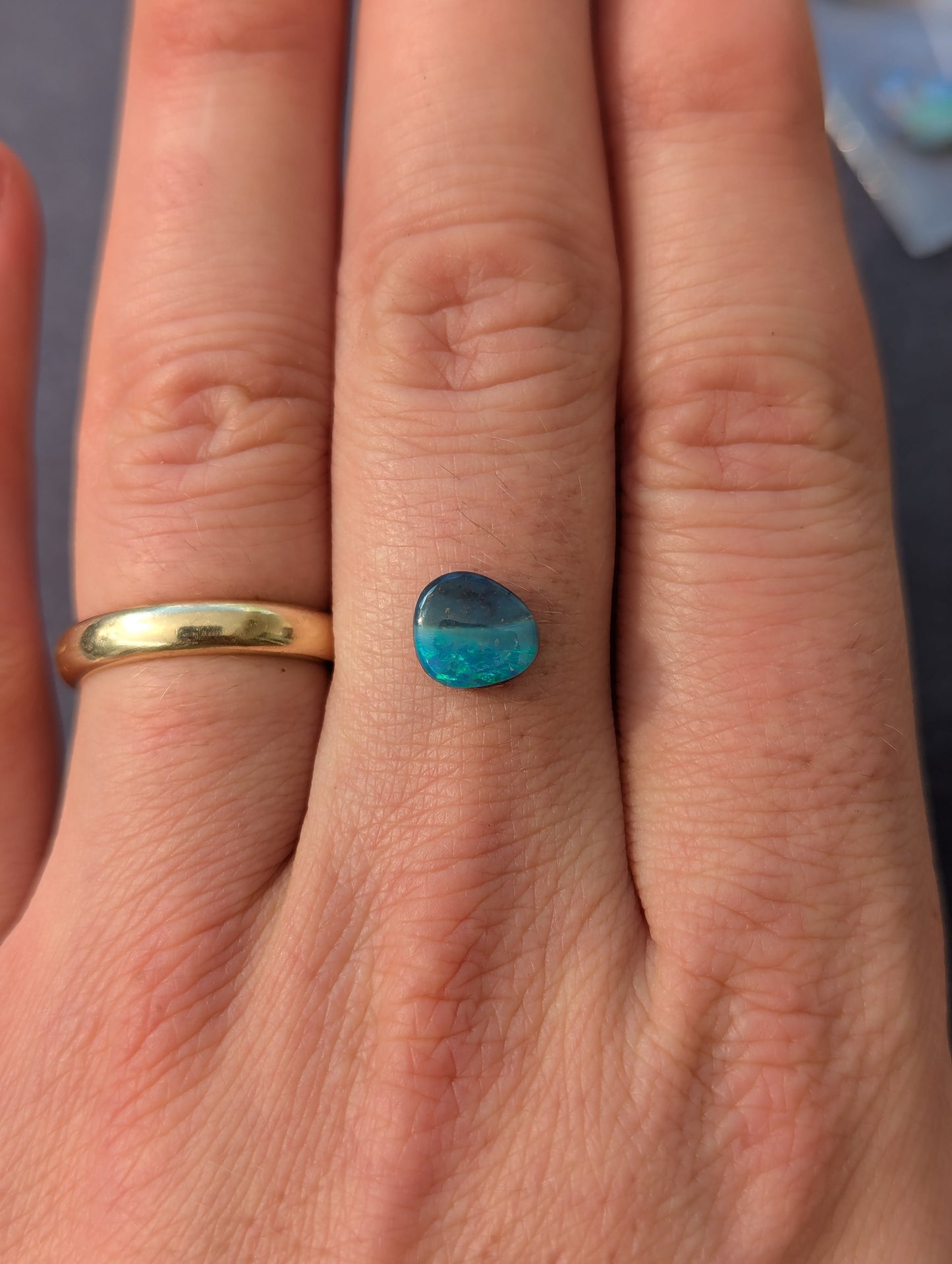 Australian Boulder Opal Polished Stone