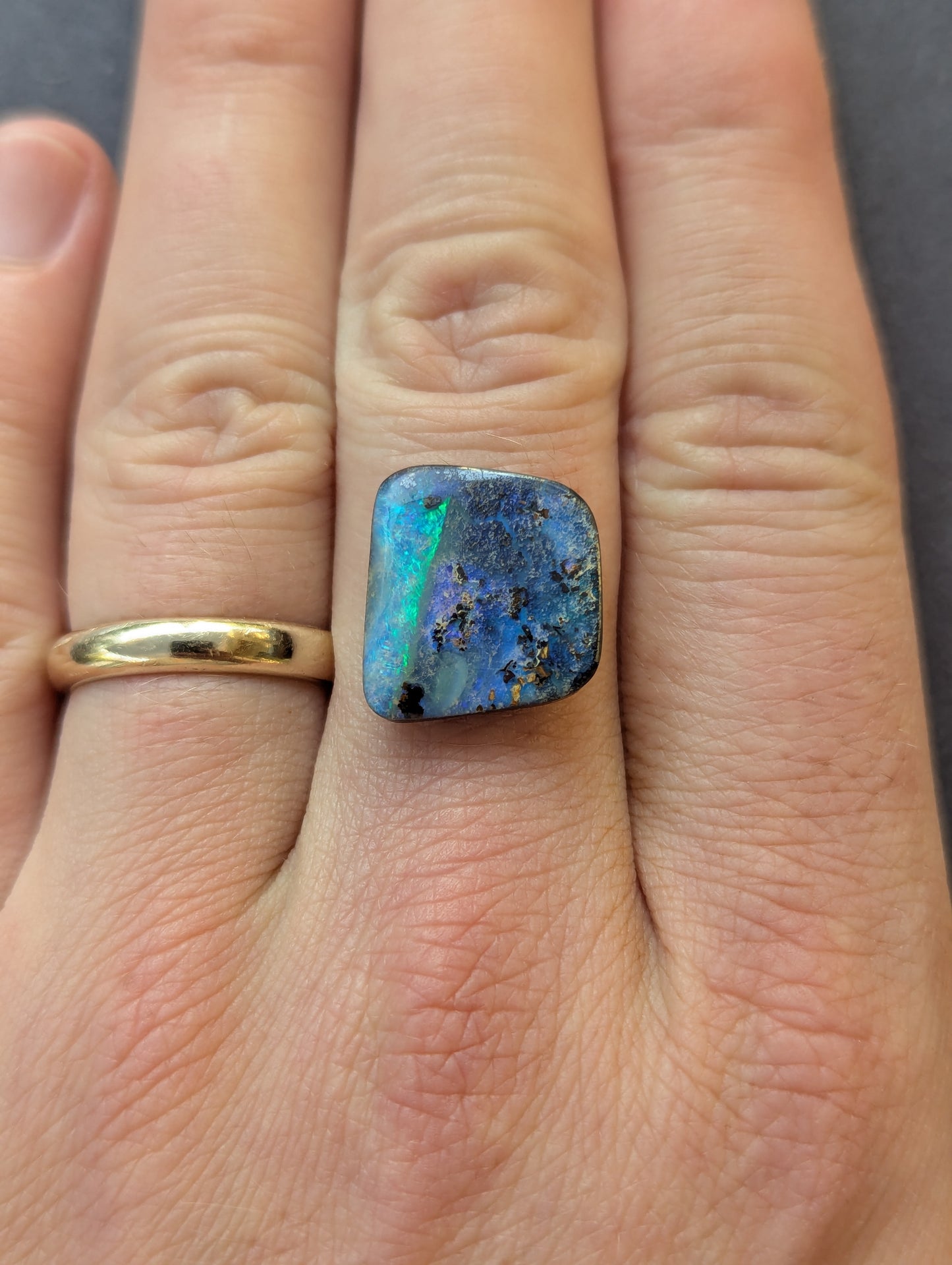 Australian Boulder Opal Polished Stone