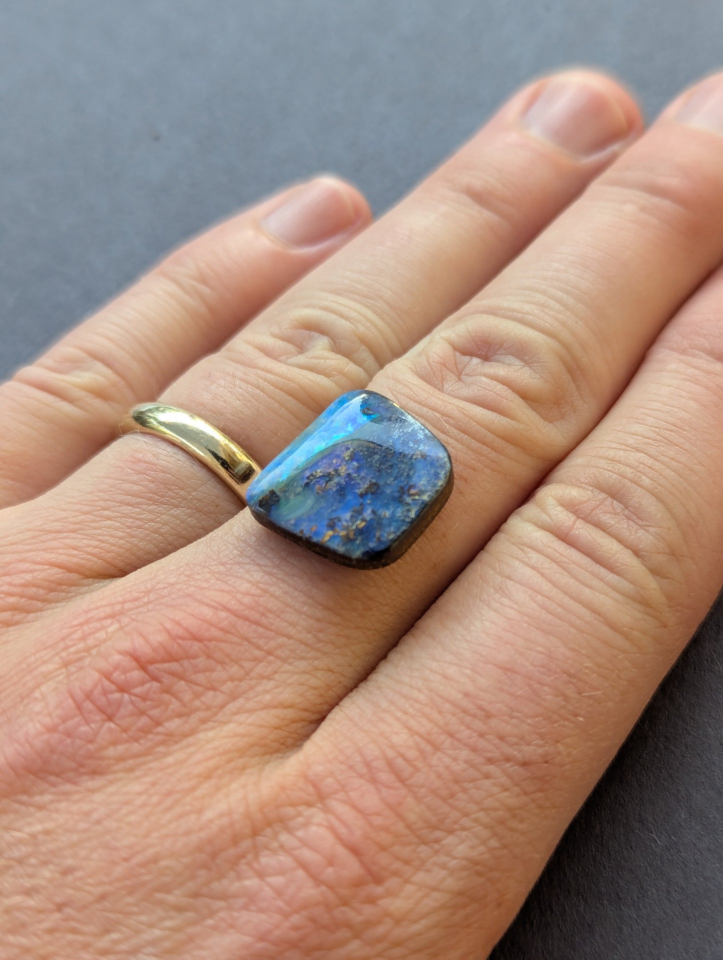Australian Boulder Opal Polished Stone
