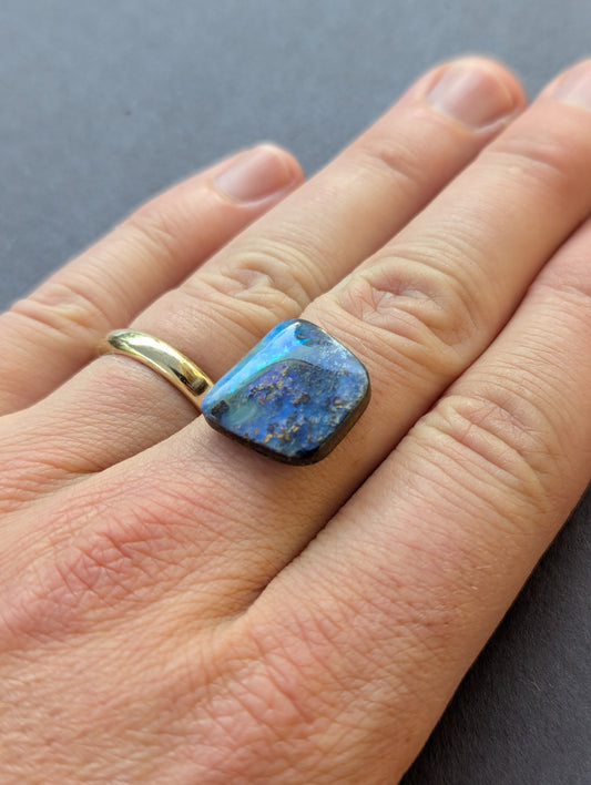 Australian Boulder Opal Polished Stone