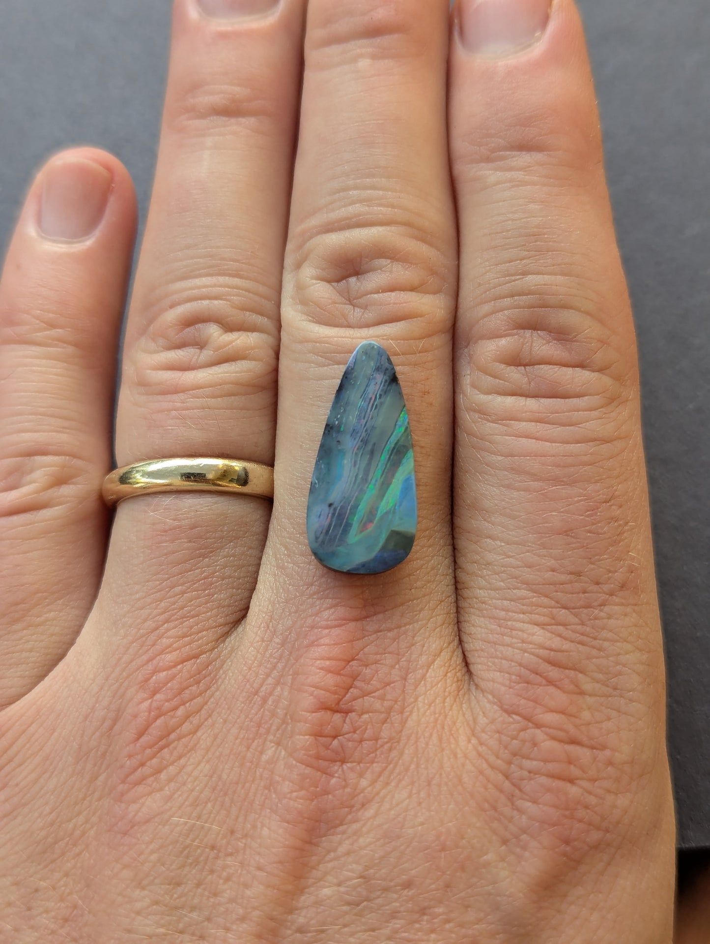 Australian Boulder Opal Polished Stone