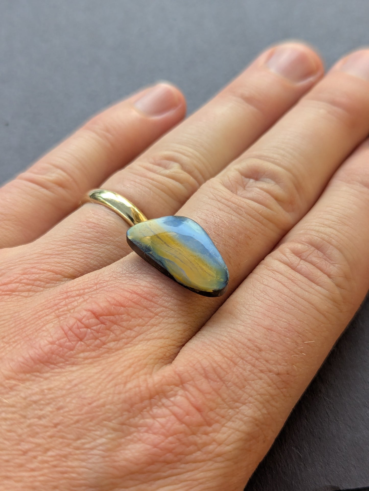 Australian Boulder Opal Polished Stone