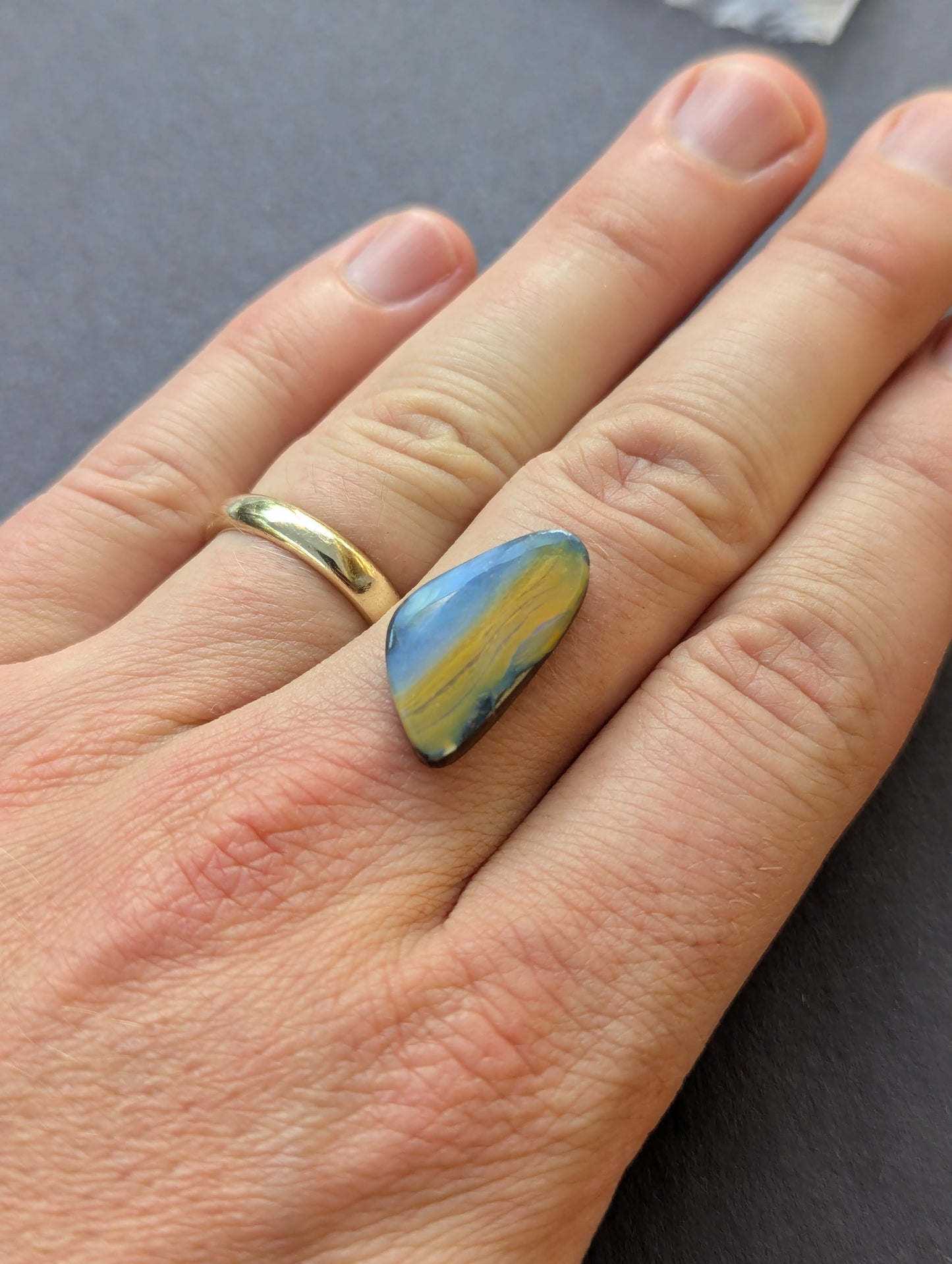 Australian Boulder Opal Polished Stone