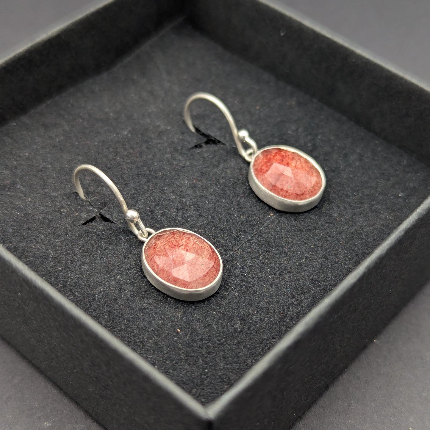 Strawberry Quartz Earrings