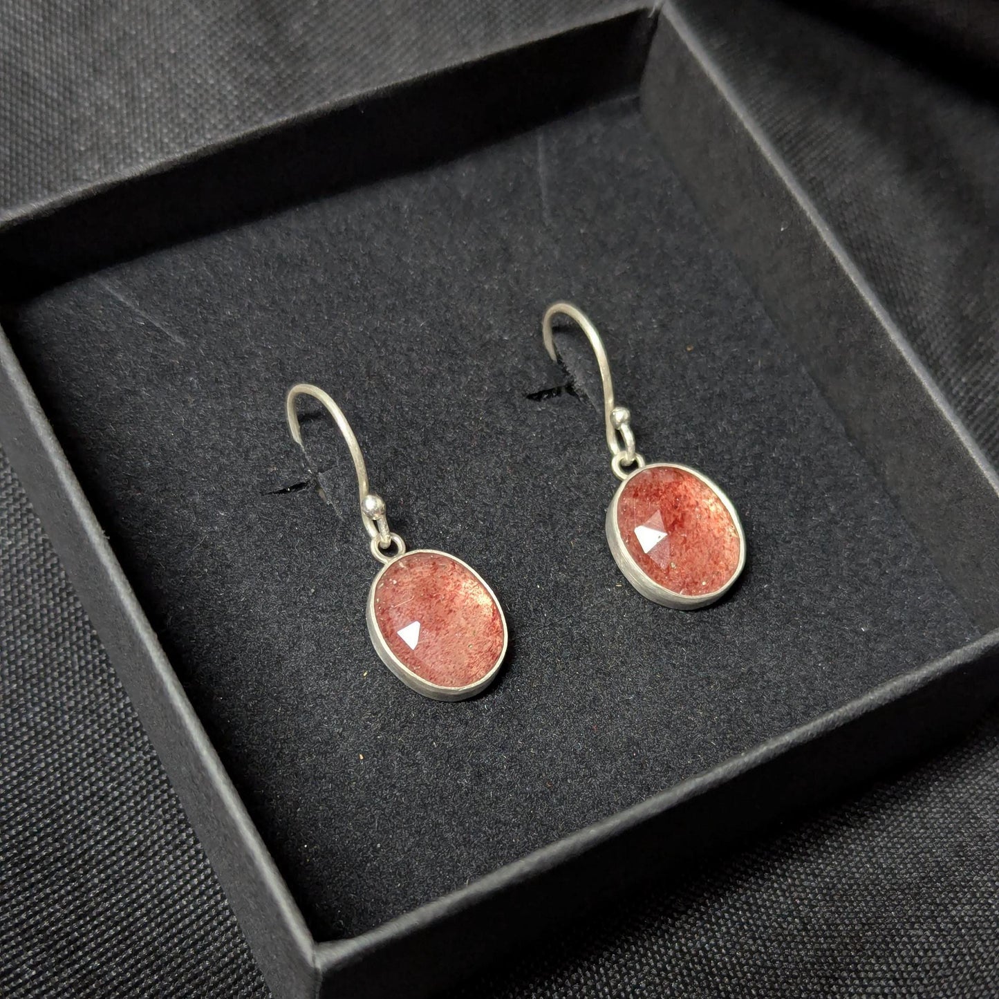 Strawberry Quartz Earrings