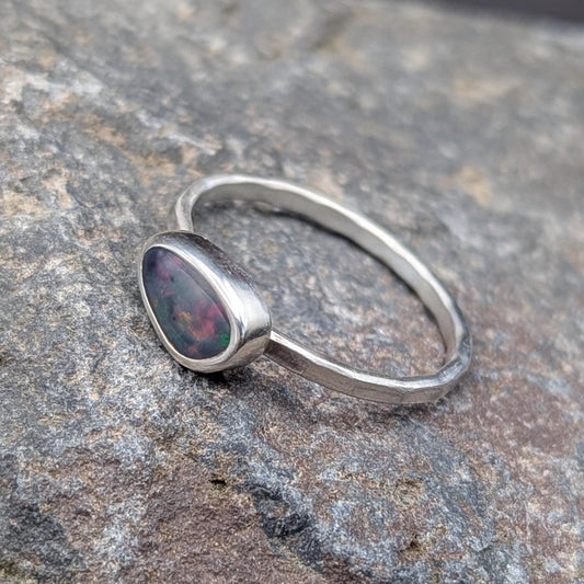 Lightning Ridge Opal Ring - Size 9.25