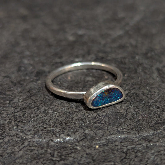 Australian Boulder Opal Ring - Size 7