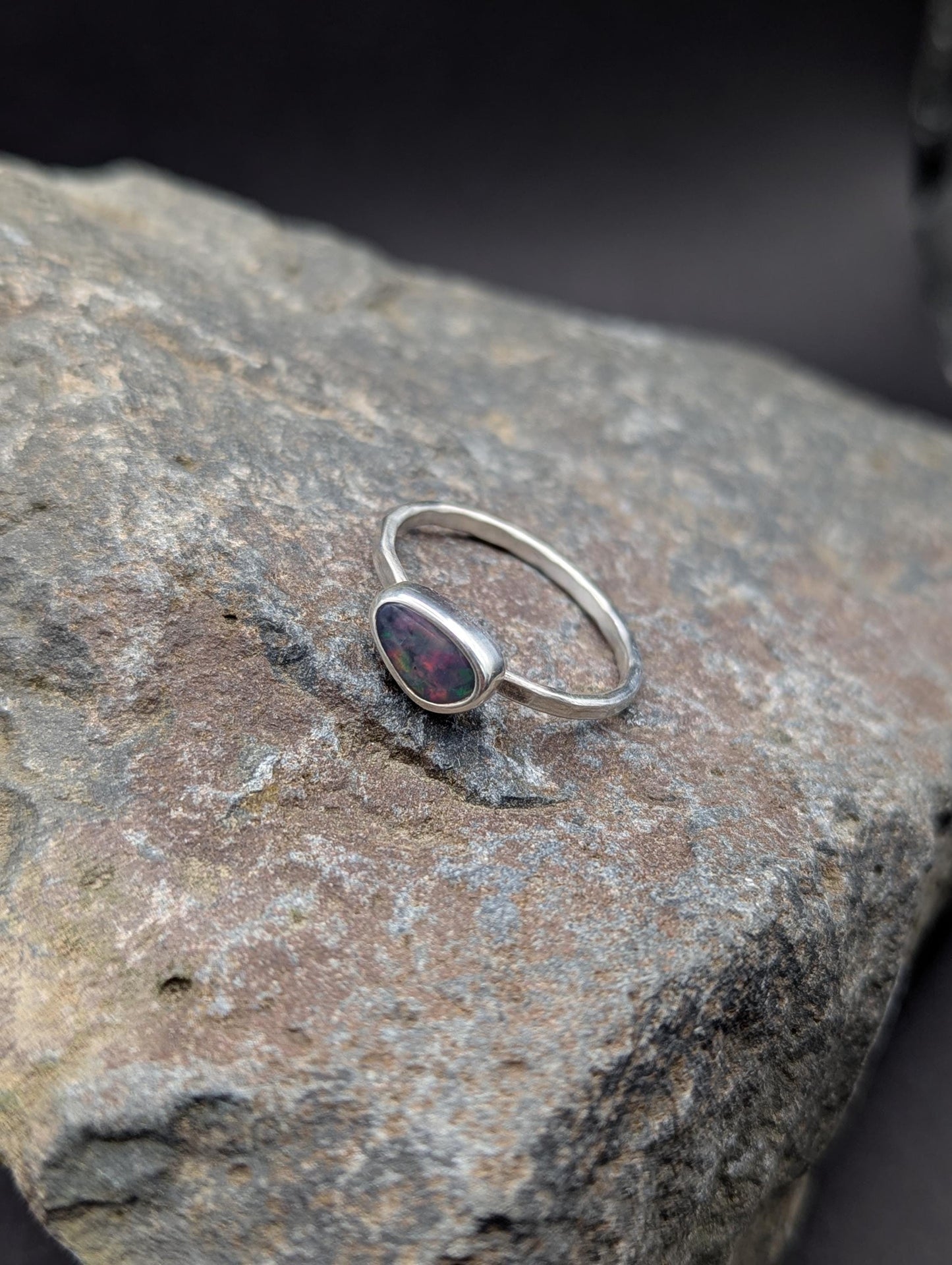 Lightning Ridge Opal Ring - Size 9.25