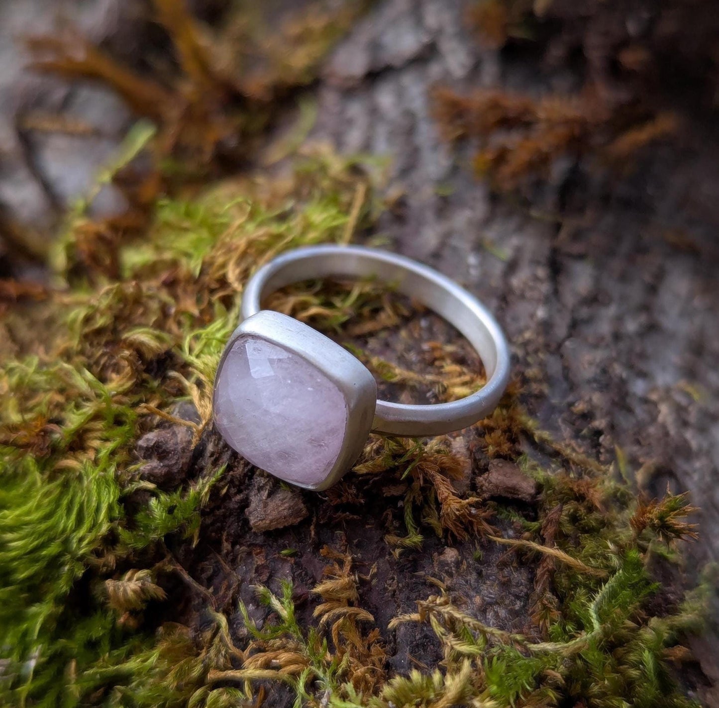 Pink Kunzite Ring - Size 6.75