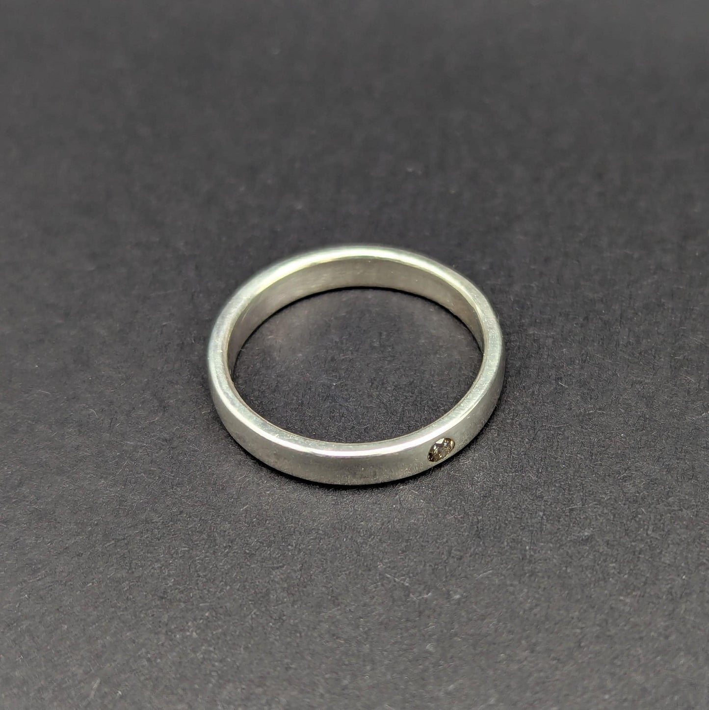 Diamond Flush Set Ring - Size 7