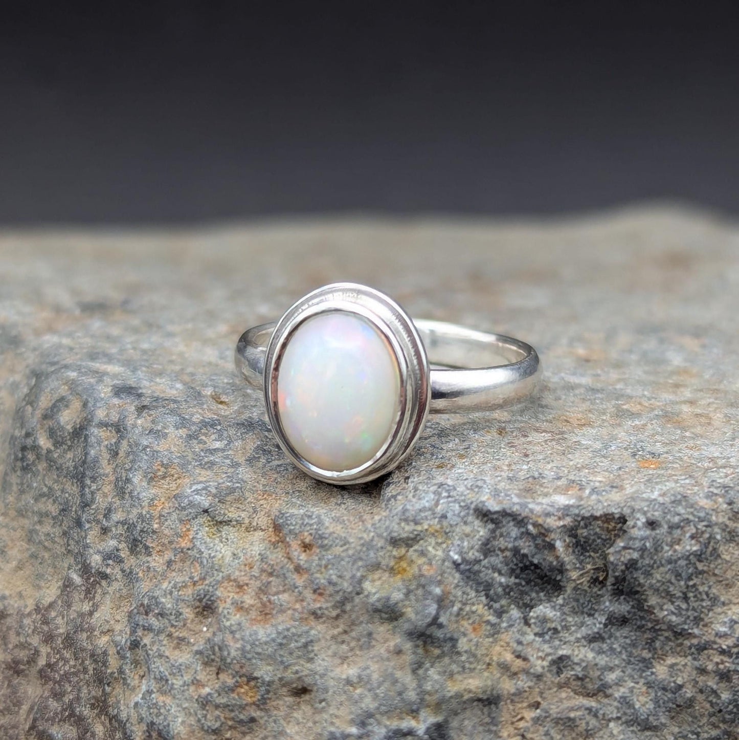 Australian Opal Ring - Size 5