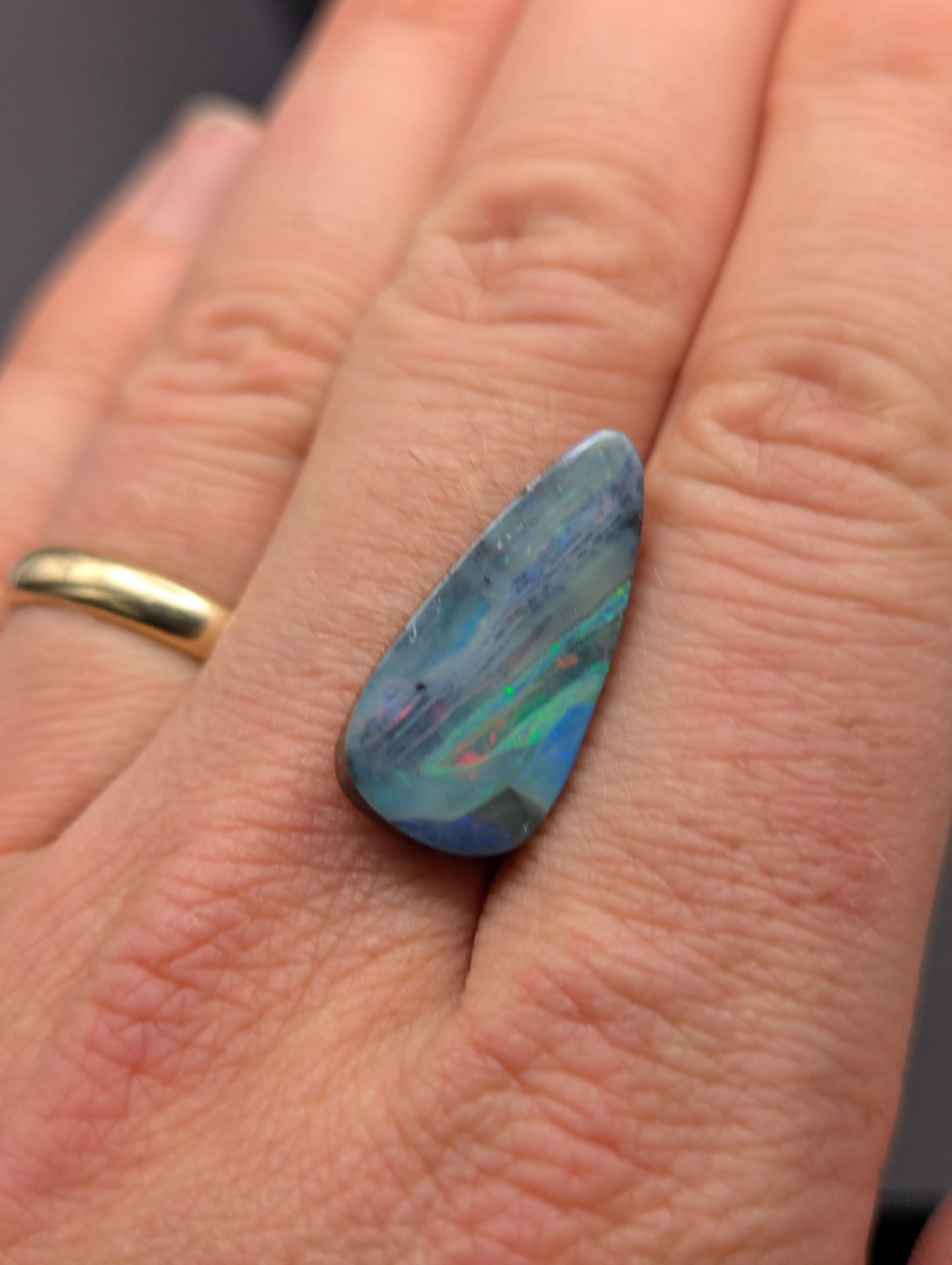 Australian Boulder Opal Polished Stone