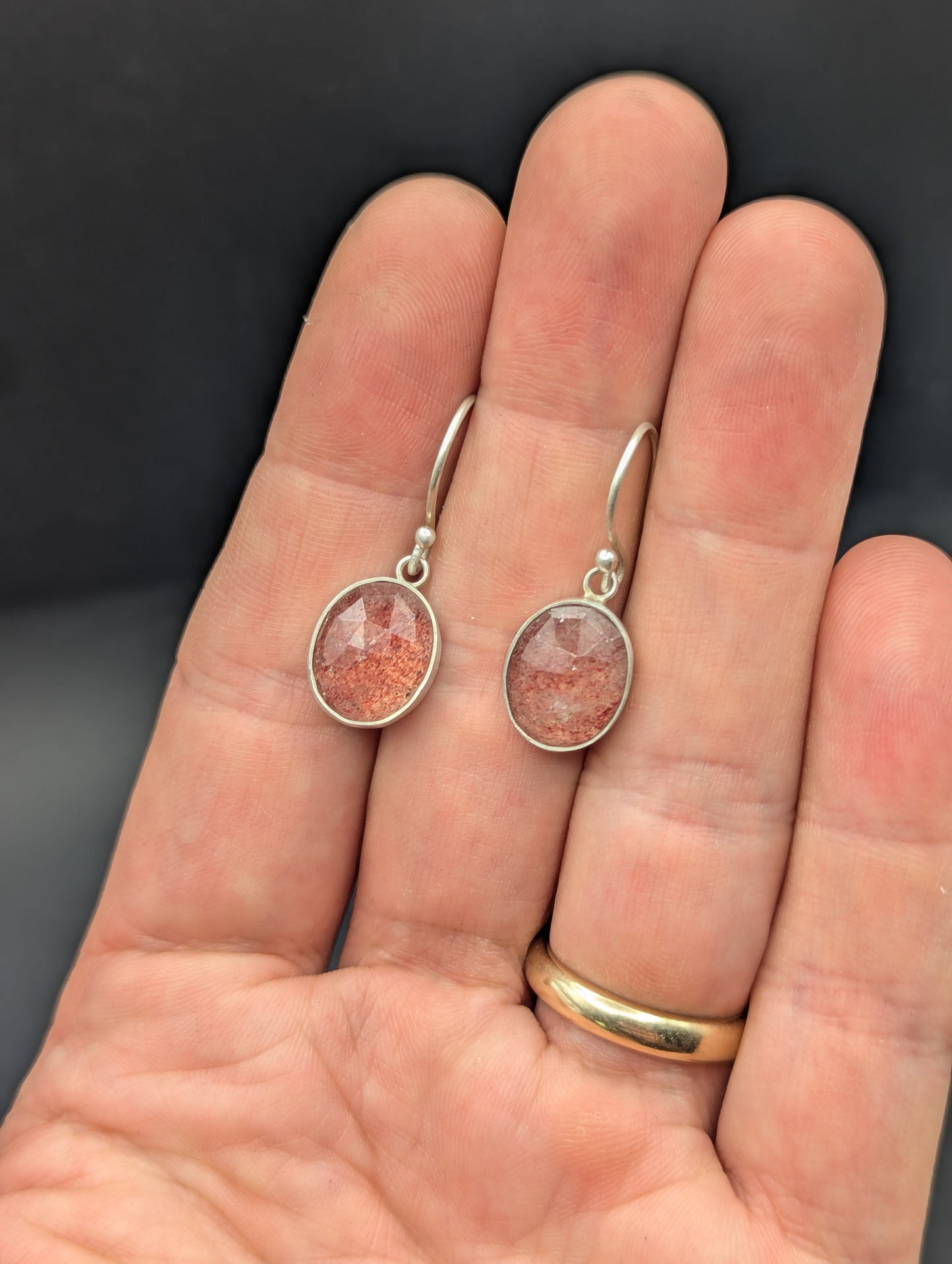 Strawberry Quartz Earrings