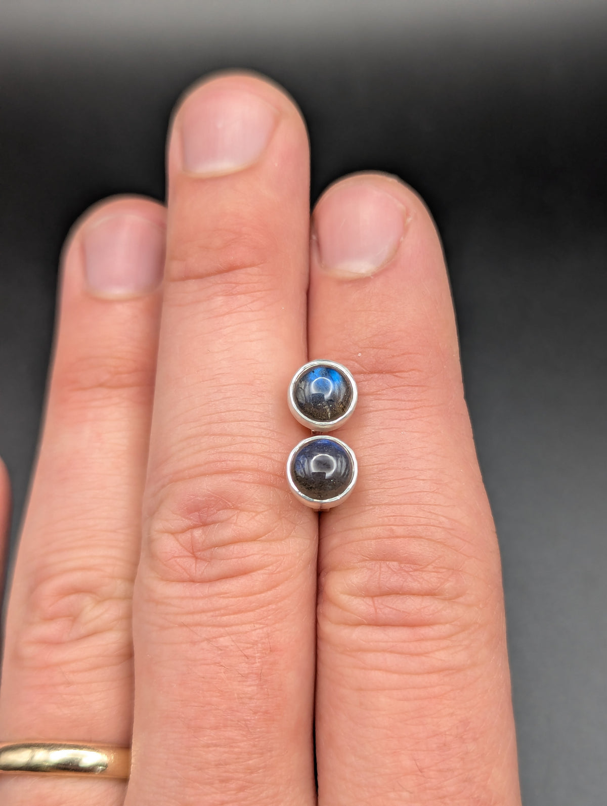 Labradorite Stud Earrings