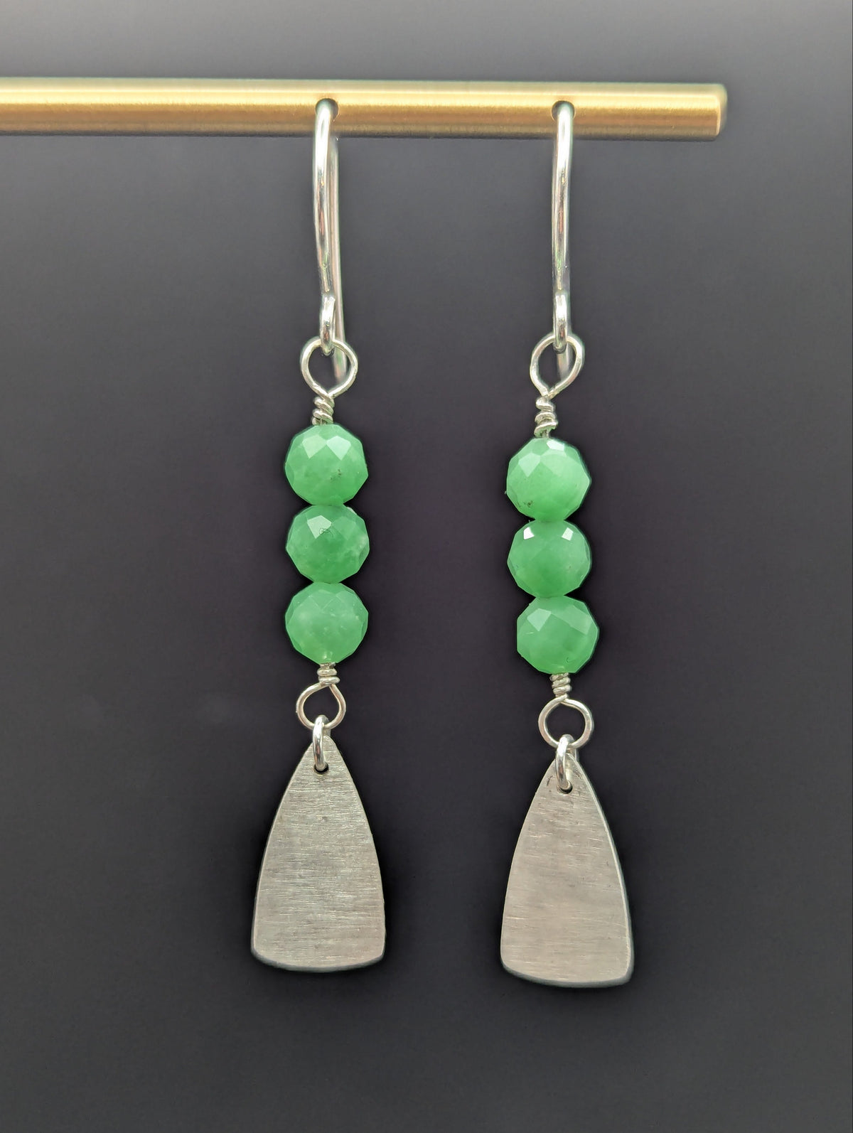 Chrysoprase Drop Earrings
