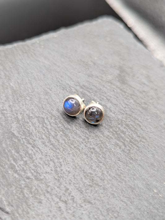 Labradorite Stud Earrings