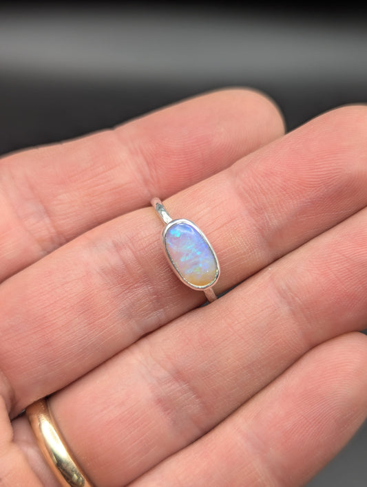 Australian Pipe Opal Ring - Size 7