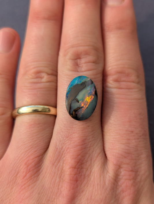 Australian Boulder Opal Polished Stone